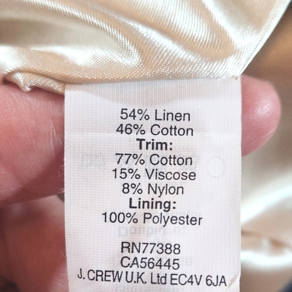 J. Crew Navy Striped Women's Schoolboy Blazer, Size 6 - Picture 6 of 7